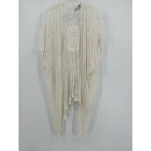 Tree of Life Womens Crochet Cardigan One Size Boho Hippie Festival Layering